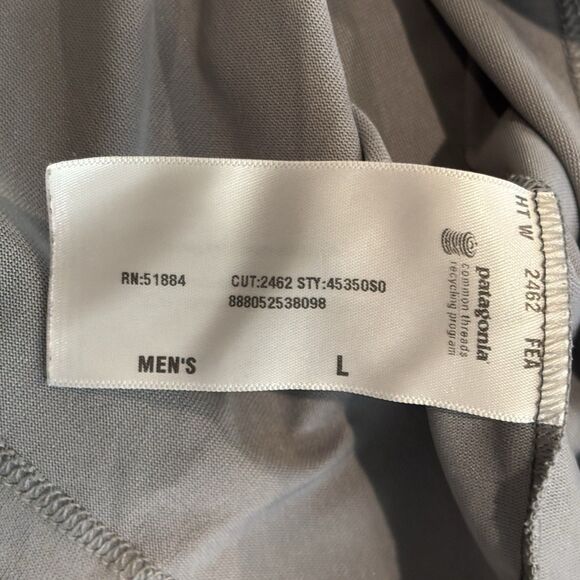 Patagonia Shirt Mens Large Grey Capilene Hiking Base Layer Performance Outdoor - Picture 7 of 9